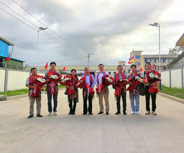 嘉兴市政协盛全生副主席一行调研威廉希尔williamhill丝绸（柬埔寨）工业园